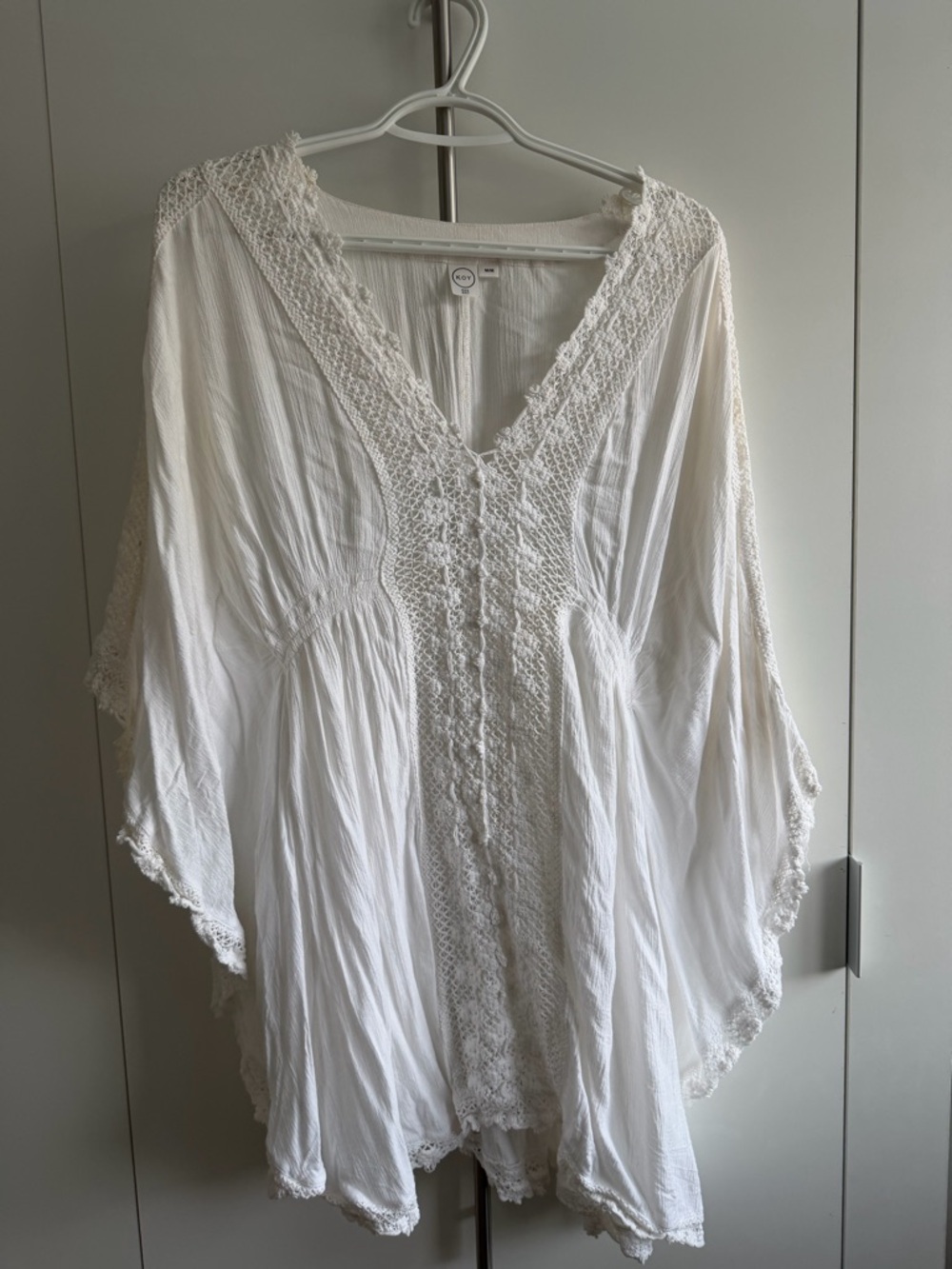 Koy Resort Women's White Boho beach coverup - SZ M